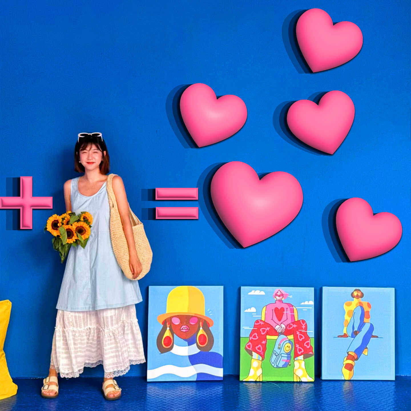 2025网红打卡拍照布置爱心情户外形象造景墙装饰公仔氛围摆件互动,淘宝优惠券,粉丝福利购,淘宝优惠卷