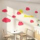 Yunduo milk tea shop baked dessert cake wall decoration