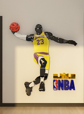 篮球nba詹姆斯海报亚克力
