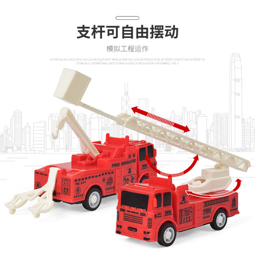 儿童小汽车玩具警察套装男孩玩具车回力警车大飞机摩托车益智玩具 - 图2