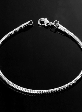 粗款狐尾手链S925纯银嘻哈风男生