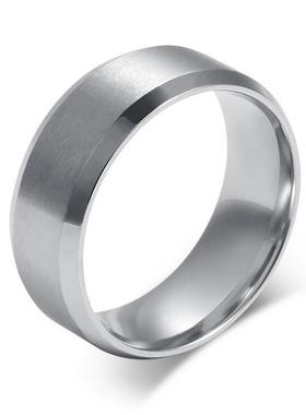 钨金饰品刻字男士戒指