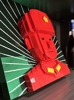 沈敬东老师艺术潮玩积木像素画