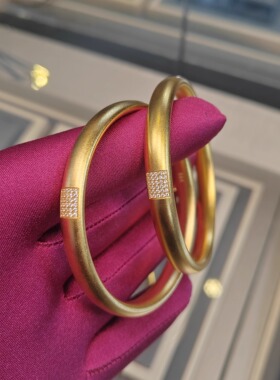 金包银手镯泥鳅背富贵圆满手环女