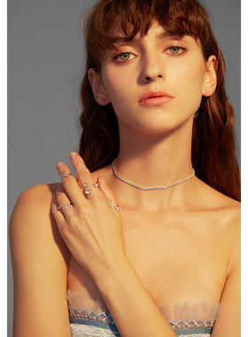 原创设计锆石开口戒指