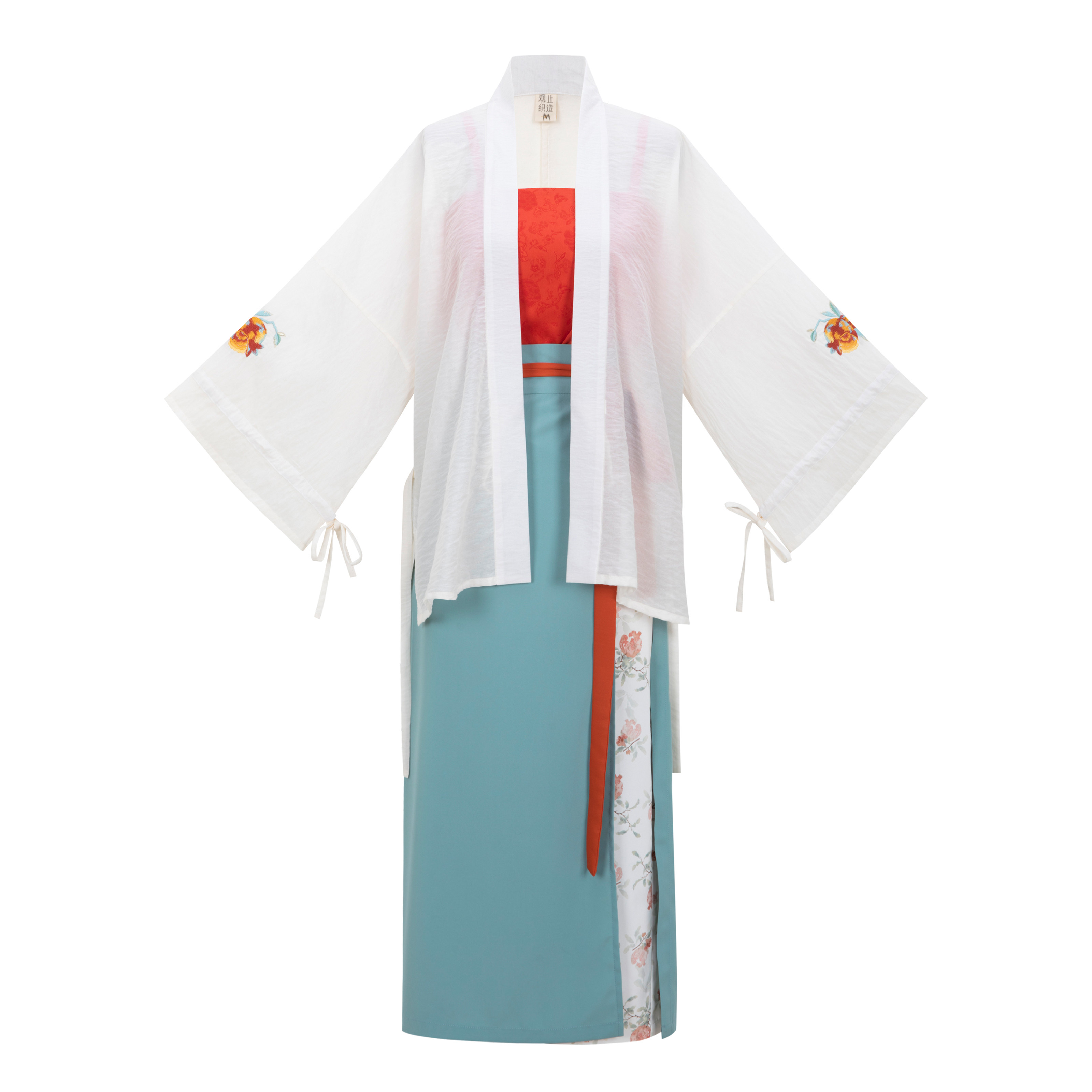 【观止织造｜榴锦】宋制汉服元素对襟衫旋裙吊带绣花碎花文艺日常,淘宝优惠券,粉丝福利购,淘宝优惠卷