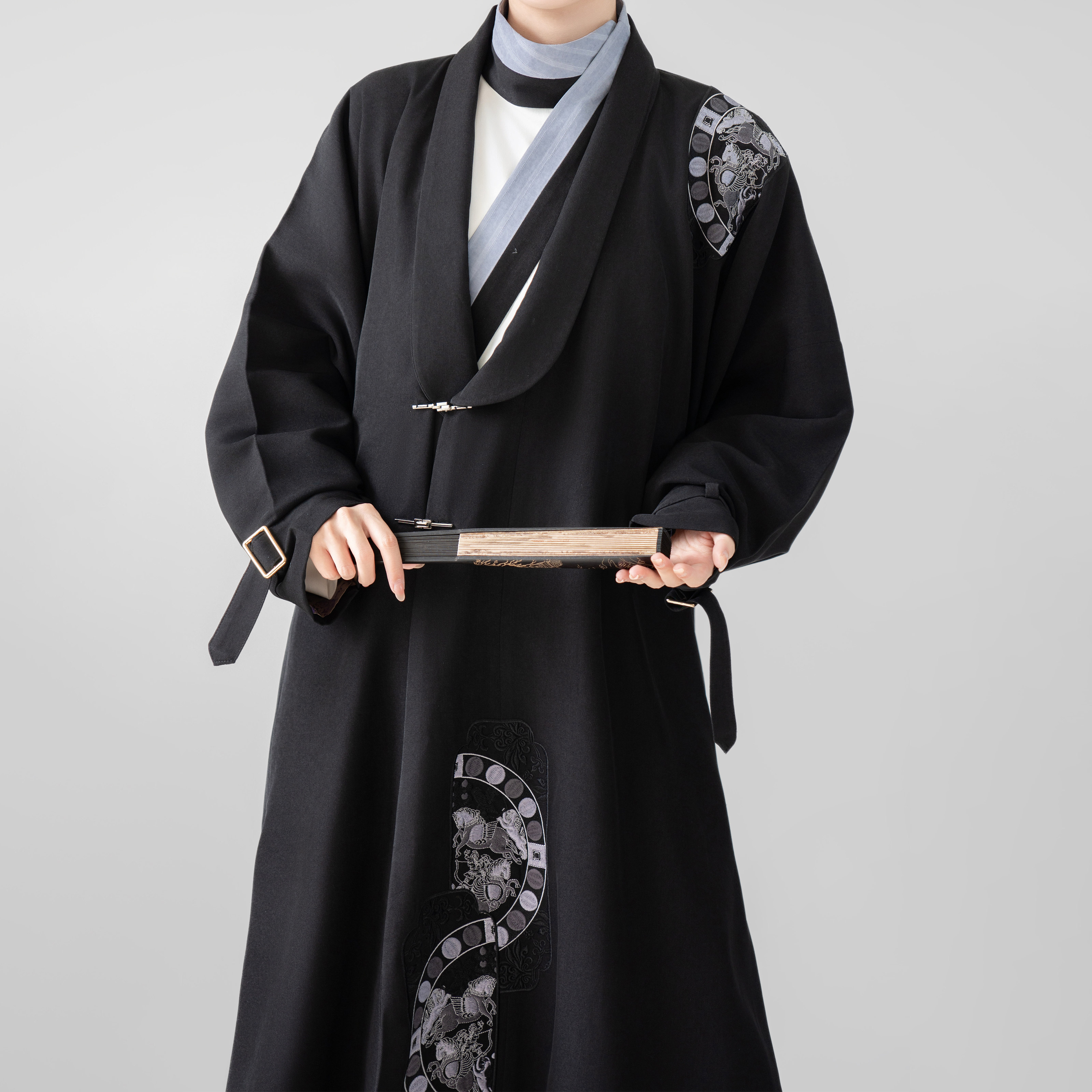 观止织造｜飞翼】唐制汉服元素披袄曲领襦牛仔灯笼裤日常风秋冬,淘宝优惠券,粉丝福利购,淘宝优惠卷