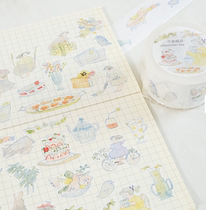 Spot split up the whole volume New pindolulu Afternoon tea Pet and paper Handbill Adhesive Tape Salt Tie Retro