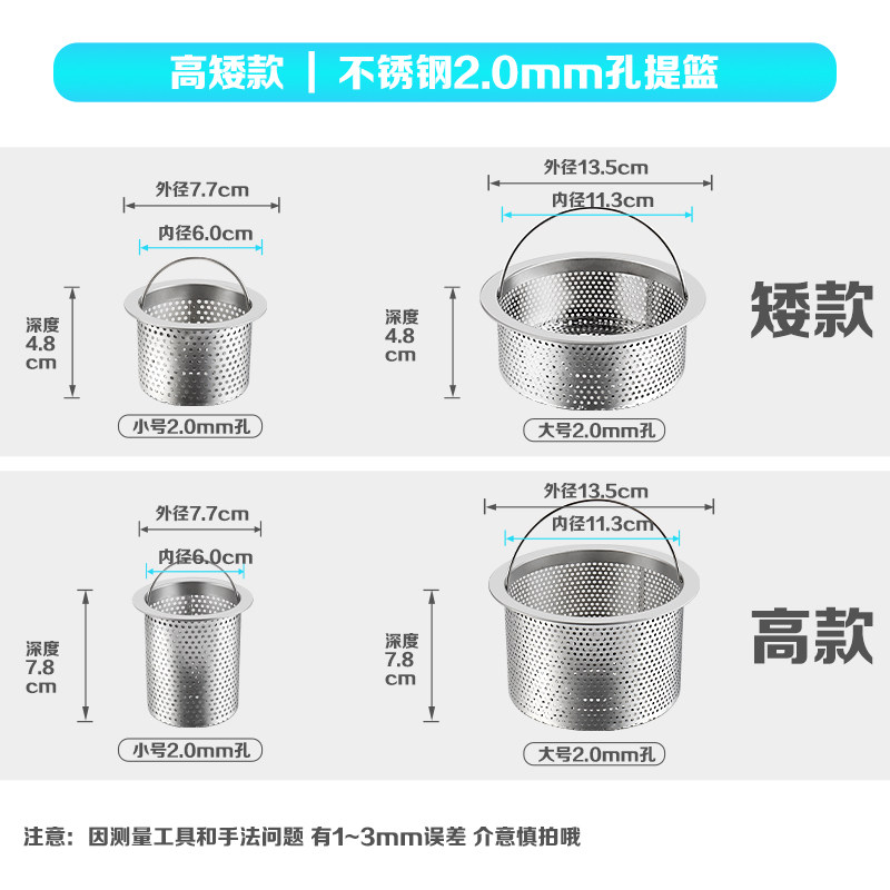 水槽垃圾过滤网厨房洗菜盆堵水盖下水口防堵隔渣过滤器洗碗盆滤网,淘宝优惠券,粉丝福利购,淘宝优惠卷