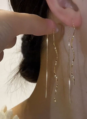 长款流苏耳线女2025新款