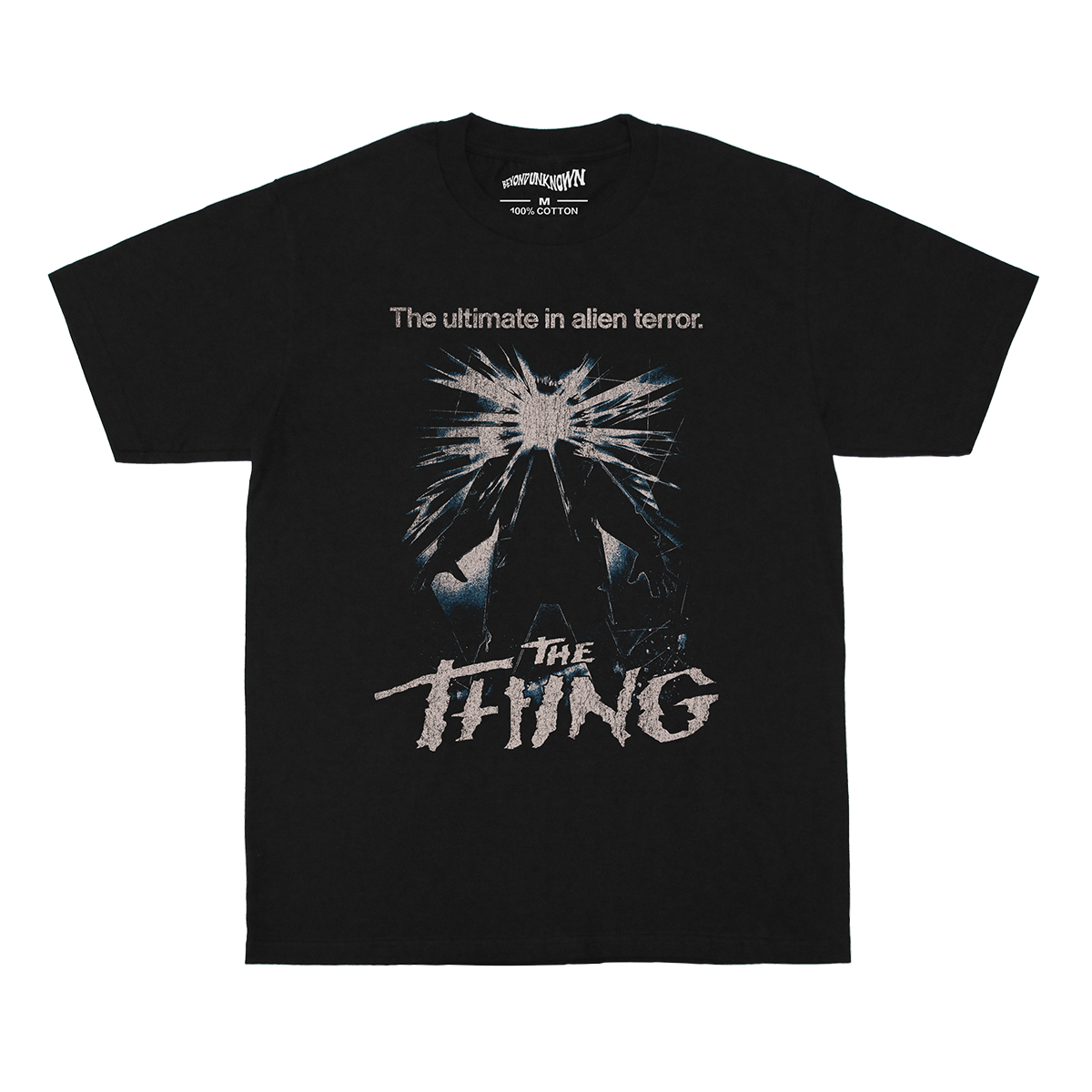 怪形 T恤 The Thing异形突变第三型科幻电影短袖纯棉黑色T-Shirt-图3