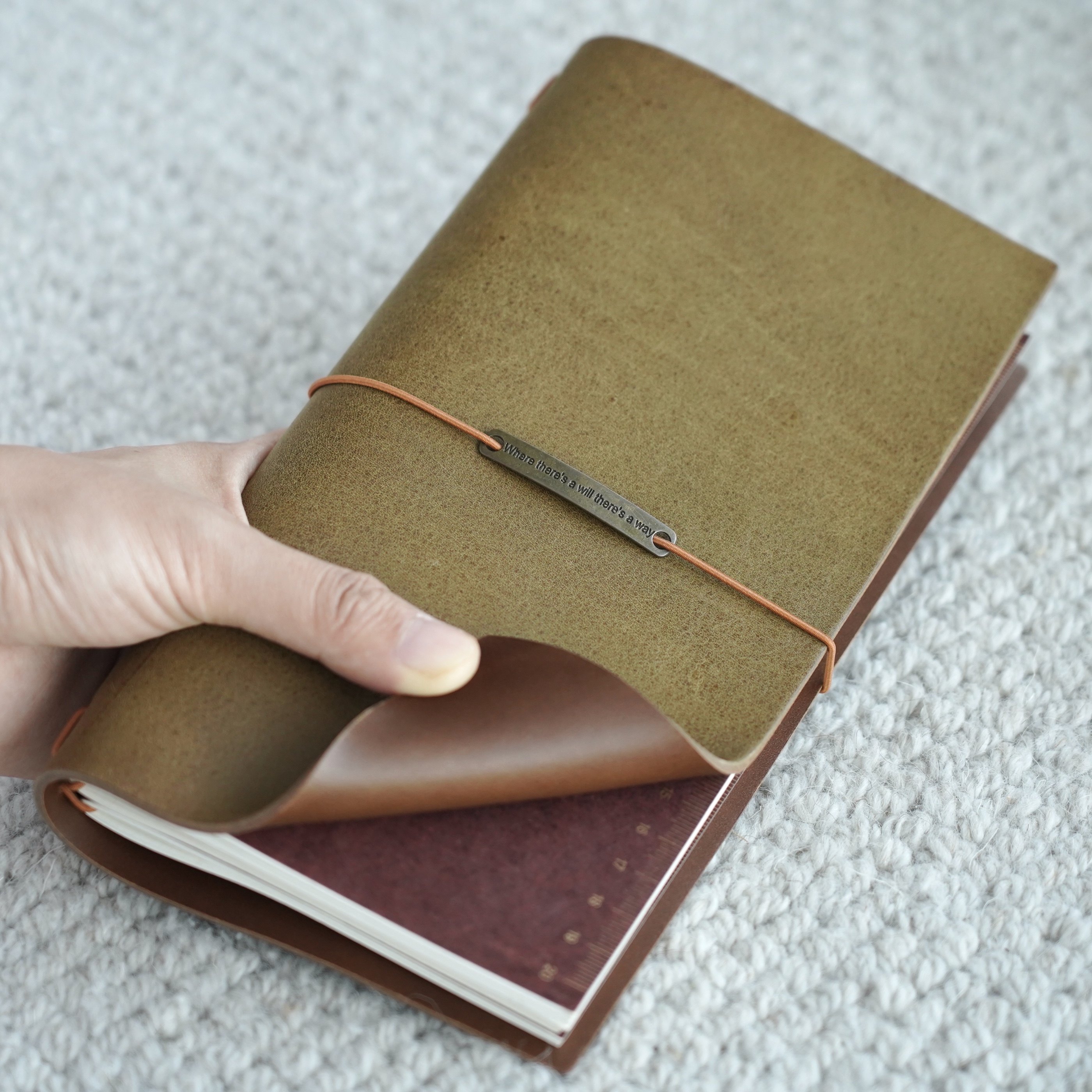 物致WUZHI®TN真皮手帐旅行笔记本活页手账复古意大利植鞣牛皮,淘宝优惠券,粉丝福利购,淘宝优惠卷