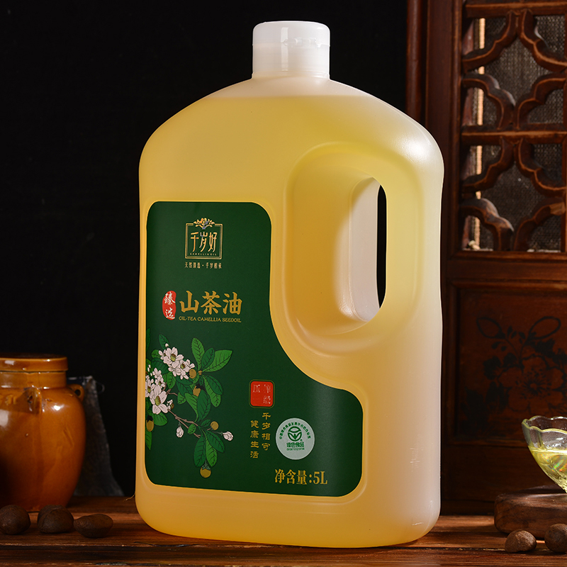 24年产千岁好山茶油5L升油茶籽油山茶籽油绿色食品压榨食用油礼盒-图2