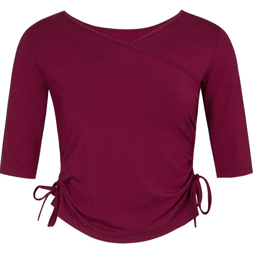 Черная классическая танцующая спортивная одежда для йоги, короткий рукав