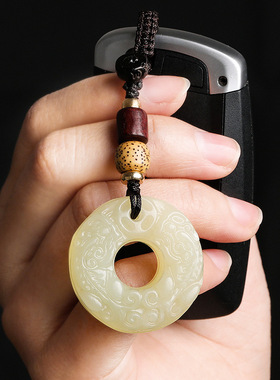 手工编织玉石貔貅挂件创意吊坠