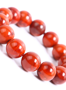 南红玛瑙满肉火焰纹节日送礼佛珠