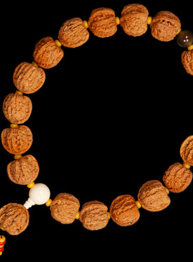 文玩核桃手玩把件手持虎头麻核桃