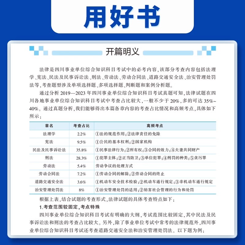 综合知识历年真题试卷】四川事业编考试资料2024年四川省事业单位用书职业能力测验公共基础知识模拟刷题库成都达州雅安市属编制 - 图2