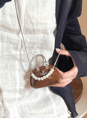 法式气质链条包包吊坠项链女2025新款小众独特设计长款卫衣链配饰