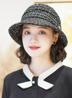 假发帽子盆帽春季渔夫帽春秋