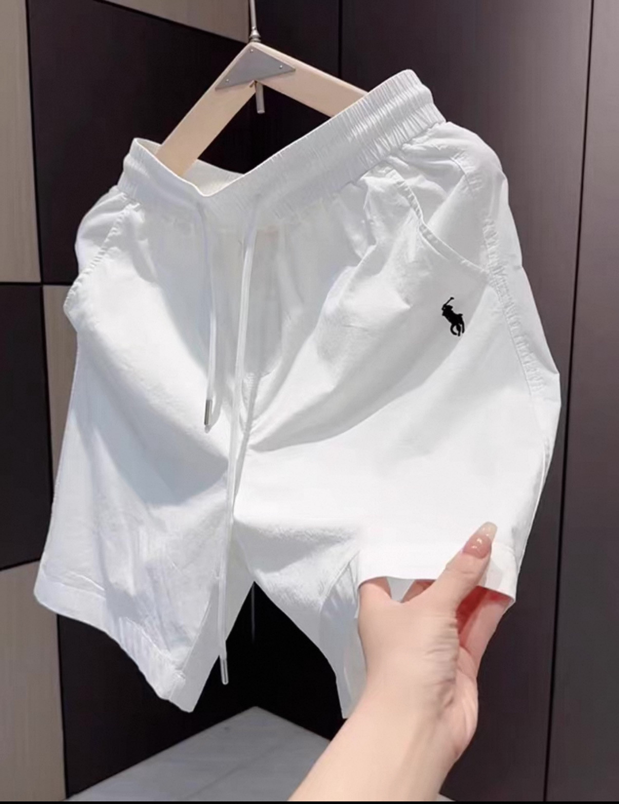 2025新款夏季短裤男爆款战马刺绣直筒五分裤子时尚百搭潮流大裤衩,淘宝优惠券,粉丝福利购,淘宝优惠卷