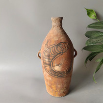 Majiayao Handmade painted pottery jar Yangshao Imitation Ancient Pendulum Pieces Made Old Pottery Jar Pottery Office Ancient Wind Chinese Pendulum