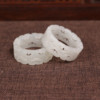 Lei's Jewelry Hetian Jade Hollow Antique Ring Authenticity
