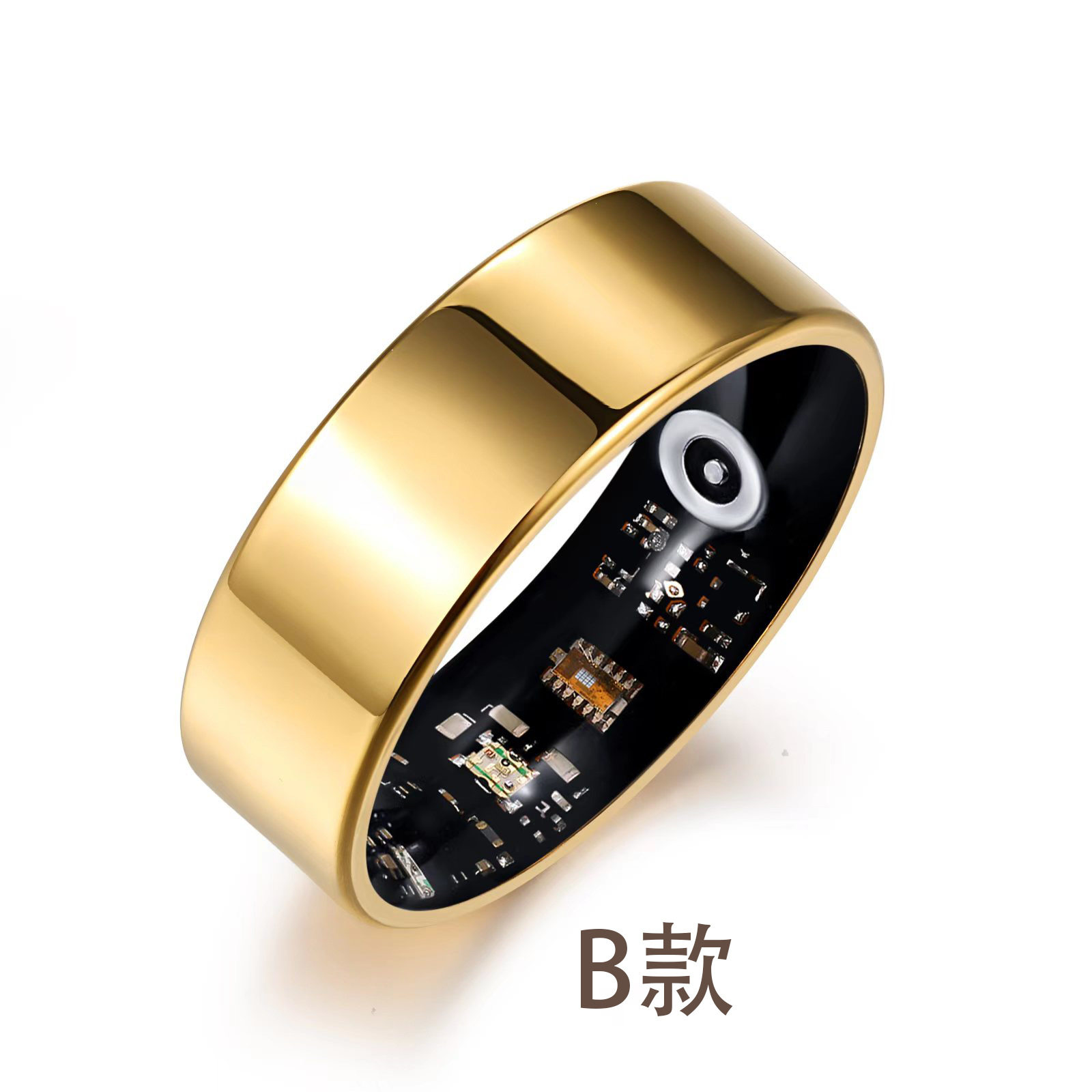 Smart ring vacuum plating new cross-border smart wearable waterproof health ring short video of brushing in the air