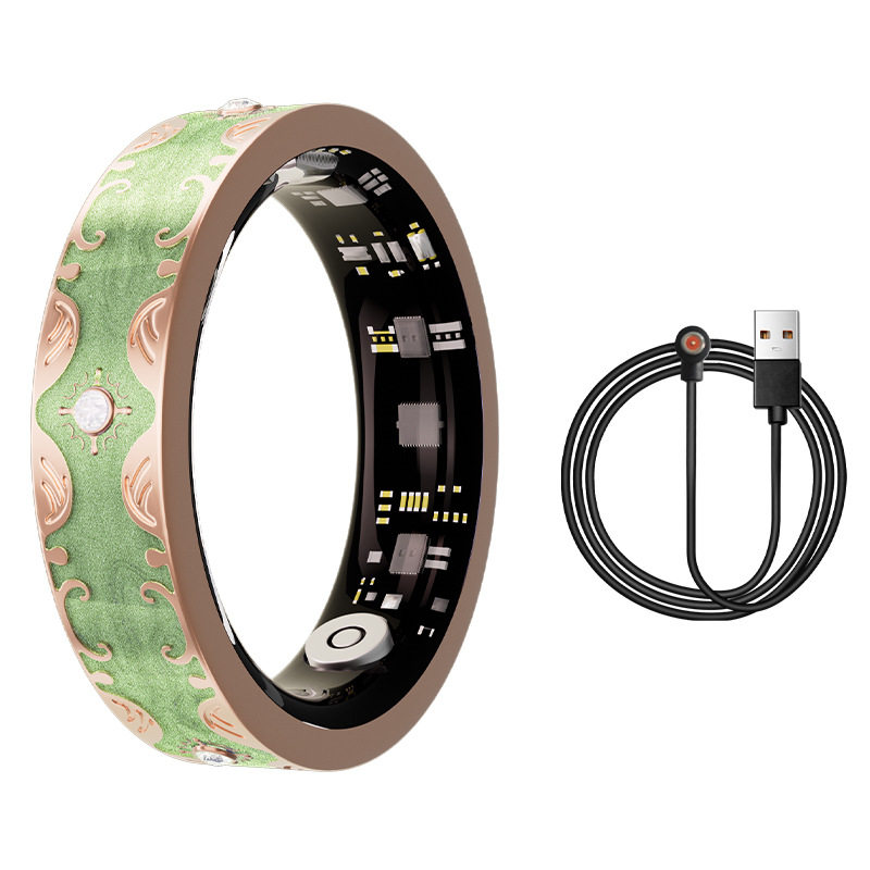 Cross-border V10 narrow smart ring heart rate blood oxygen sleep health monitoring sports step counting waterproof multi-functional smart ring