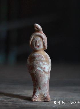 仿古胖妞仕女陶俑摆件装饰品收藏