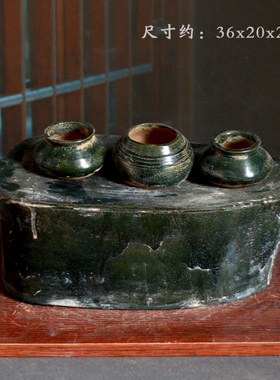 仿古陶器陶炉炊具灶台餐饮摆件