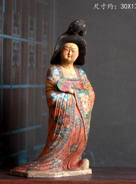 唐代彩绘富贵仕女俑影视道具装饰