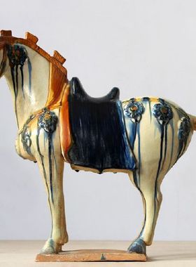 摆件古玩洛阳唐三彩工艺品