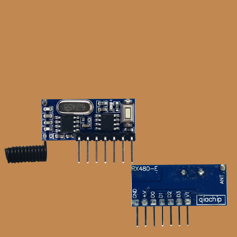 4路无线接收模块5V超外差解码多功能RF无线模块点动互锁自锁 - 图2