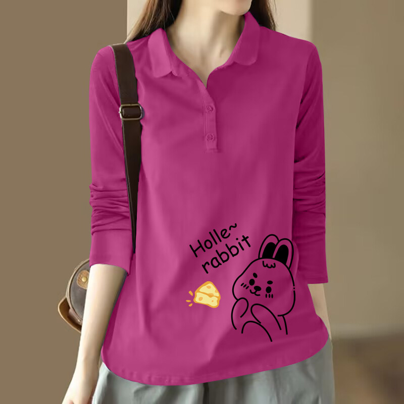 外贸出口清仓100%纯棉秋装时尚打底衬衫女长袖休闲POLO衫T恤上衣,淘宝优惠券,粉丝福利购,淘宝优惠卷