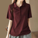 100% cotton polo shirt short sleeve t-shirt for women