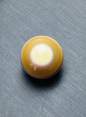 特殊图腾（日月同心）粉黄绿色，梦幻糖心阿拉善玛瑙单珠，19.6mm