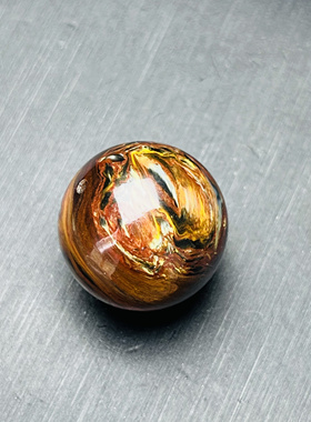 火彩十足的一款彼得石，红蓝黄多色，难得全彩色系尺寸19.3mm