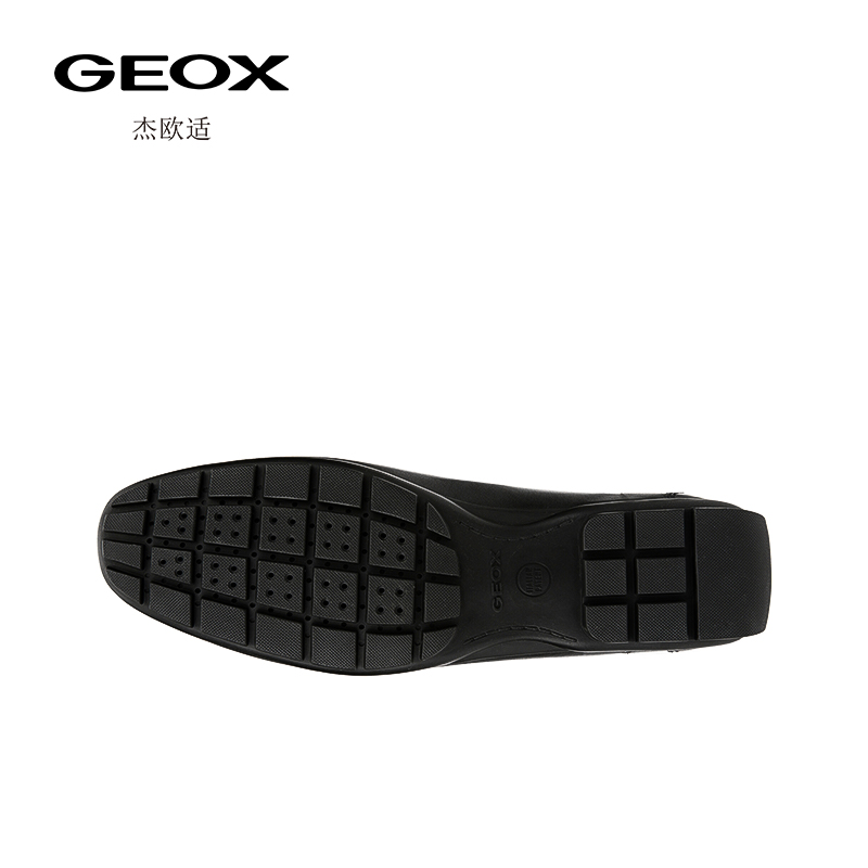 GEOX杰欧适男鞋经典款舒适商务通勤一脚蹬乐福鞋（豆豆鞋）U44Q6D - 图2