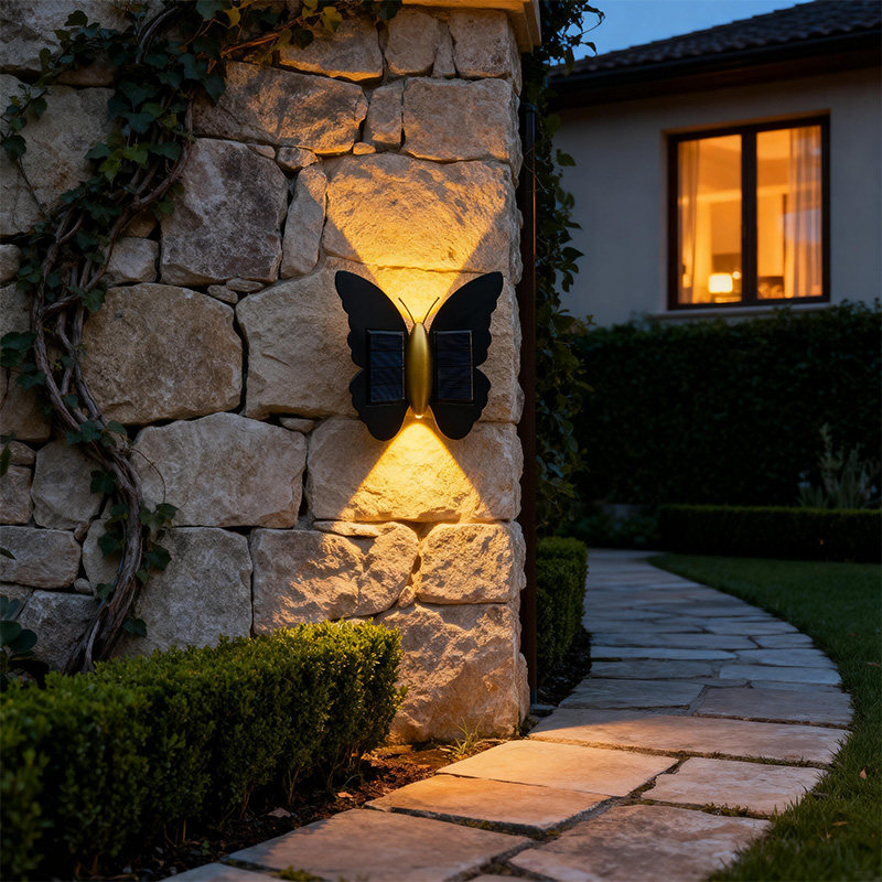 Solar wall light outdoor waterproof courtyard light up and down