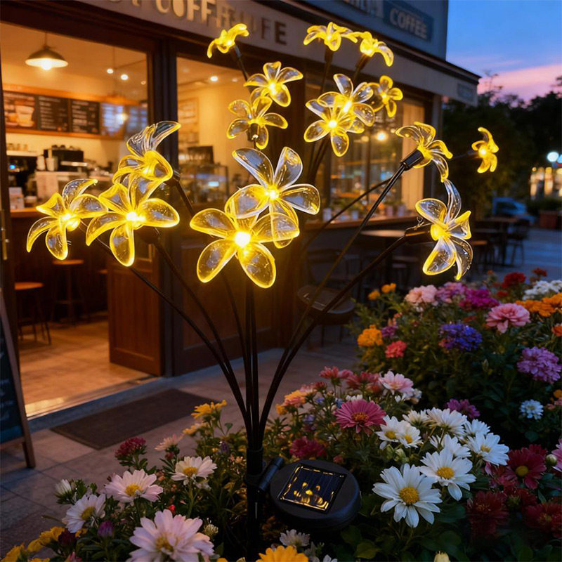 太阳能草坪灯户外庭院布置景观灯别墅花园装饰桃花家用防水地插灯,淘宝优惠券,粉丝福利购,淘宝优惠卷