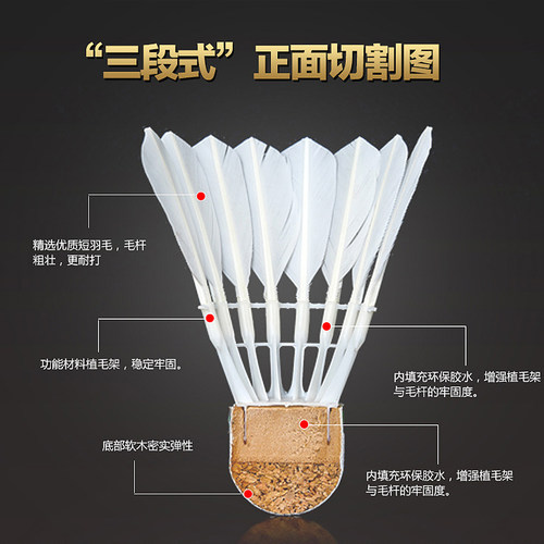 大羽之家 球迷的球YYCLUB 粉Y精品练习天然羽毛球驼背耐打 KS15 - 图1