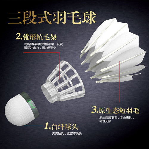 大羽之家 球迷的球YYCLUB 粉Y精品练习天然羽毛球驼背耐打 KS15 - 图0