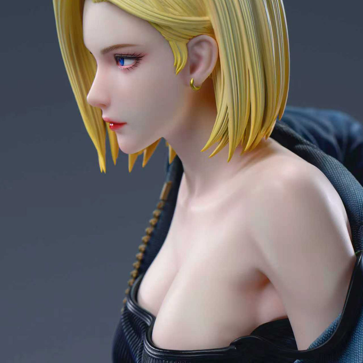 【MK模玩】金粉蝶龙珠人造人18号 拉姿丽美女手办GK雕像摆件模玩 - 图2