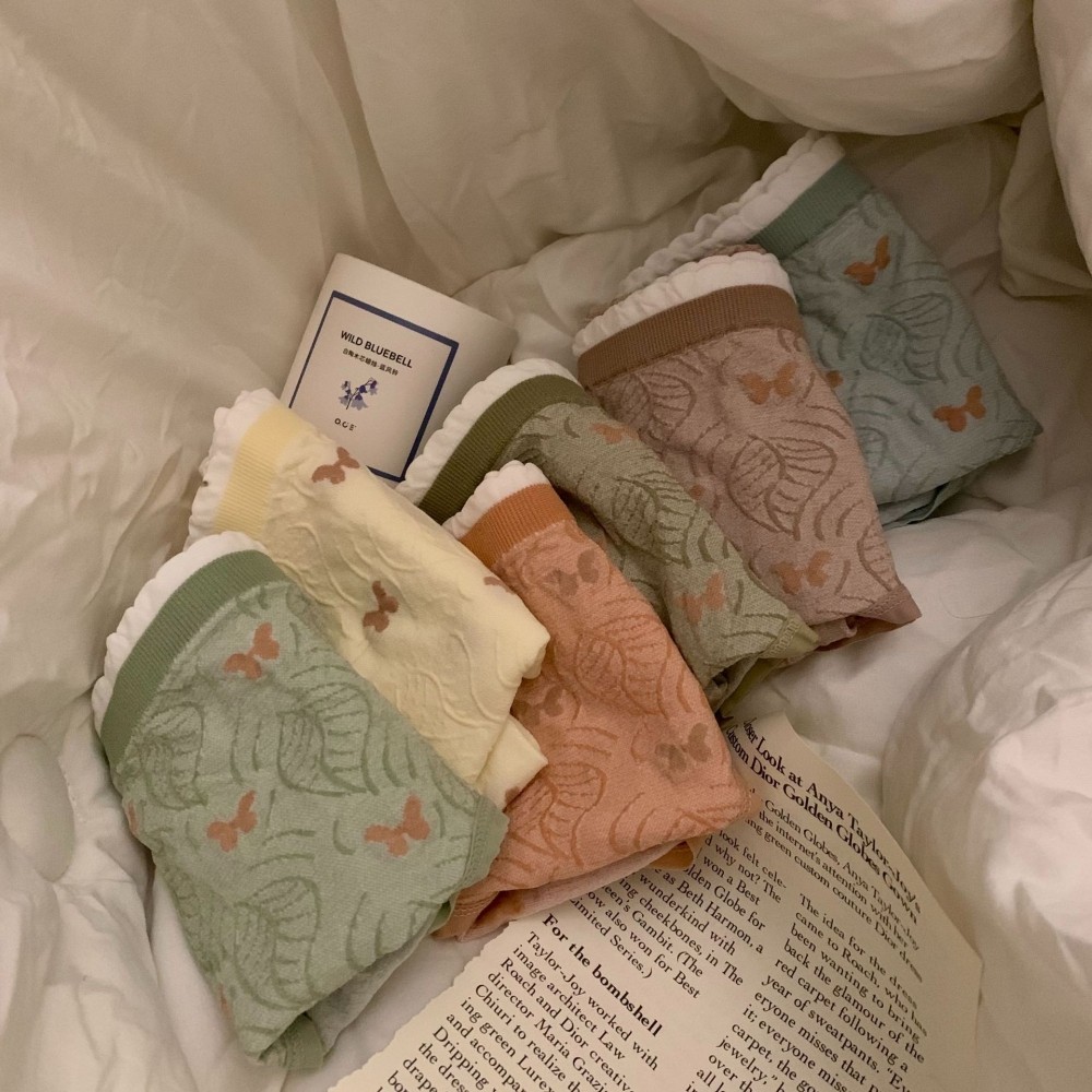 日系甜美小清新莫代尔纯棉舒适无痕底档女士中高腰收腹提臀内裤女,淘宝优惠券,粉丝福利购,淘宝优惠卷