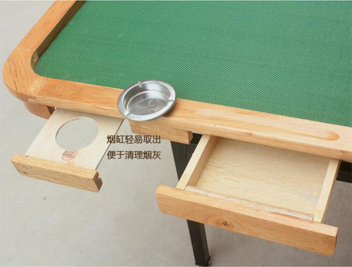 包邮简易麻将桌 手动实木象棋桌家用加板折叠餐桌中式居家娱乐桌 - 图0