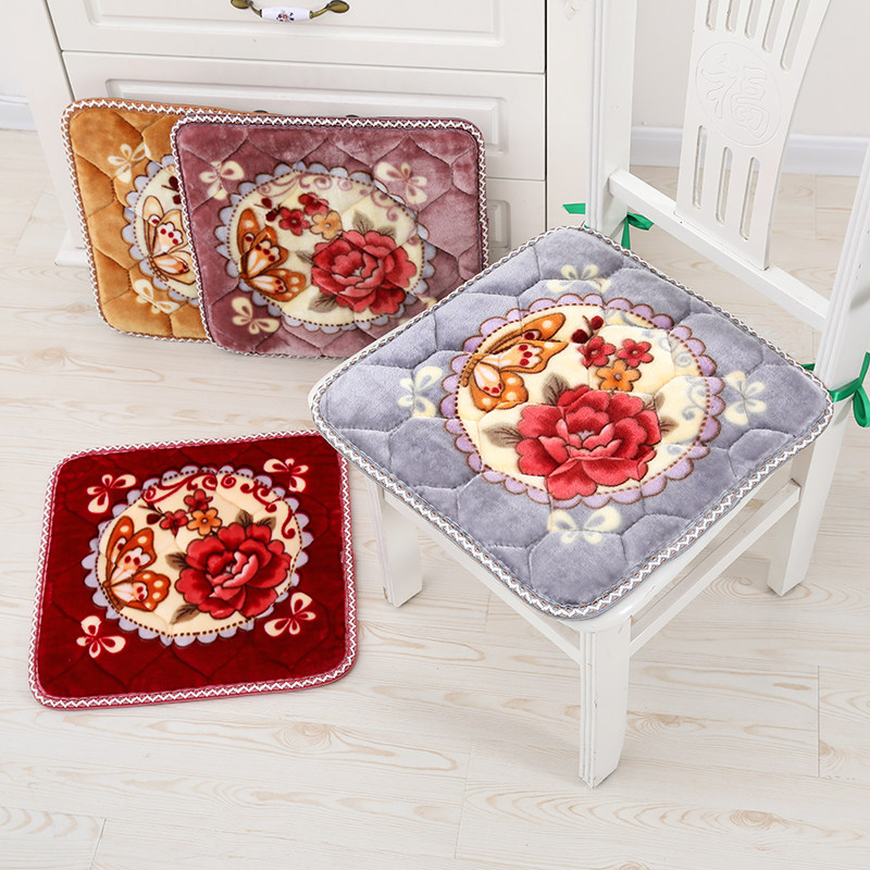冬季毛绒加厚家用椅子坐垫屁股防滑椅子垫饭店沙发餐桌椅垫餐椅垫,淘宝优惠券,粉丝福利购,淘宝优惠卷