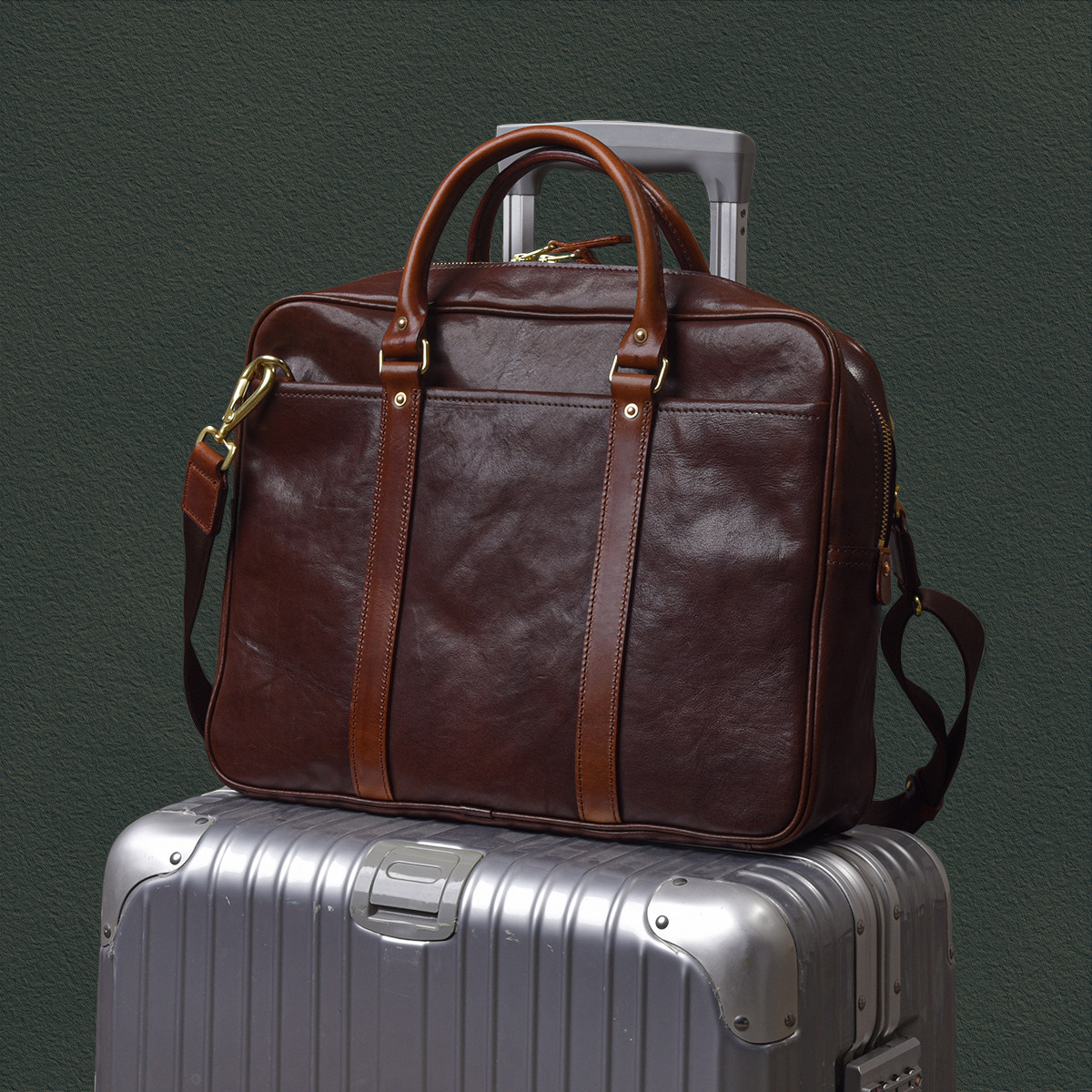 二十四街  进口重油植鞣牛皮公文包纯铜五金真皮复古风手提公务包,淘宝优惠券,粉丝福利购,淘宝优惠卷