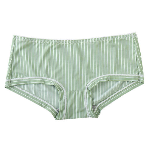 内裤女冰丝小清新碎花卡通低腰日系牛奶丝无痕速干透气女士三角裤 - 图3