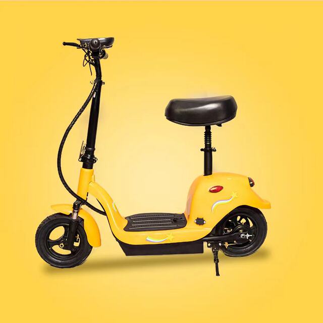 Little Dolphin Electric Car Mini Folding Men's and Women's Swimming Car Small Two-wheeled Battery Car Lightweight Lithium Battery Scooter